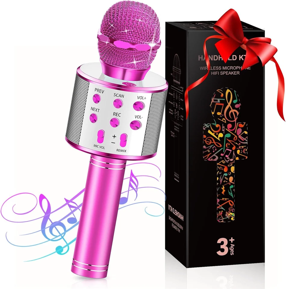 Girls Toys Age 3-12, Gifts for 3-10 Year Old Girls Boys Microphone PURPLE