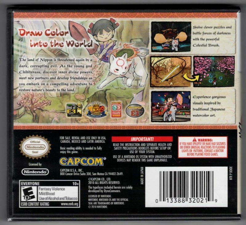 Okamiden for Nintendo DS, I recently started a new series o…