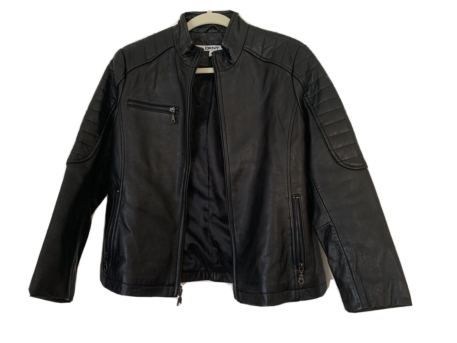 DKNY 100% Leather Jacket - Size M