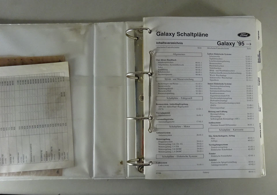 Manual de Taller Diagramas Cableado / Eléctrico Ford Galaxy desde Año 1995 A - Imagen 3 de 4