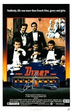 Kevin Bacon Signed Diner 11x17 Movie Poster Photo Beckett BH20549