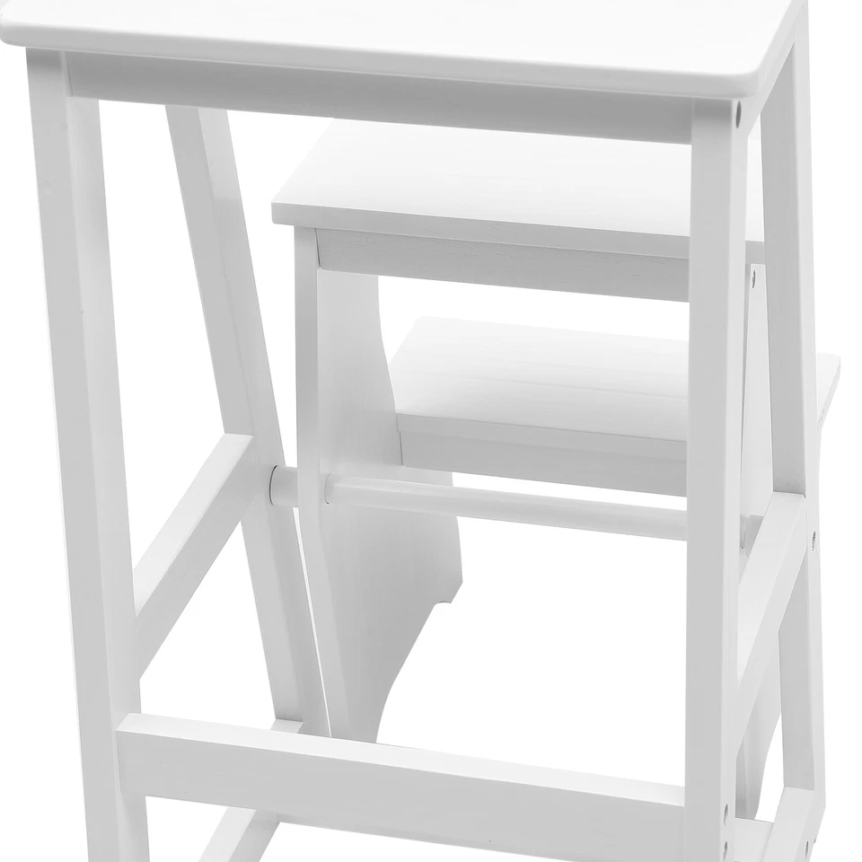 Folding Library Ladder Chair, Lightweight Portable Multifunctional Step Stool - Image 4 of 4