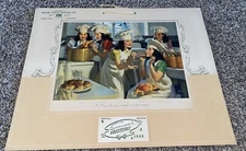 1946 Ford V8 River Falls Motors Wisconsin Calendar Dionne Quints Cooking Kitchen