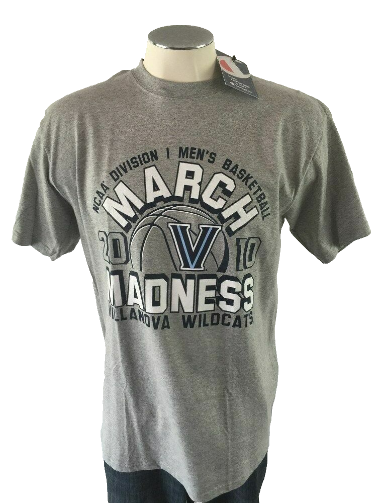 NWT Villanova Wildcats 2010 Final Champions Basketball T Shirt L