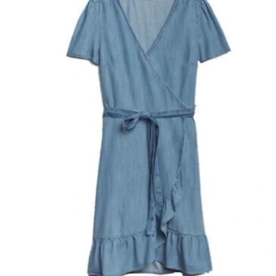 white christmas dresses County Line Denim Maxi Dress main image 0