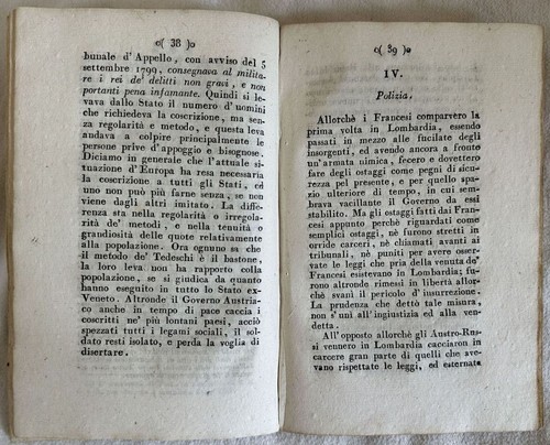 I FRANCESI I TEDESCHI I RUSSI IN LOMBARDIA MELCHIORRE GIOIA CISALPINA 1805 MILAN - Foto 3 di 3