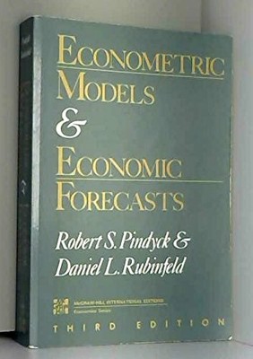 Econometric Models and Economic Forecasts by Rubinfeld, Daniel L. 0071008667