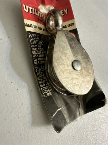LEHIGH 2” Utility Pulley Fast Eye #7090 Ideal With 3/8” Cord or Rope NEW - Picture 8 of 8