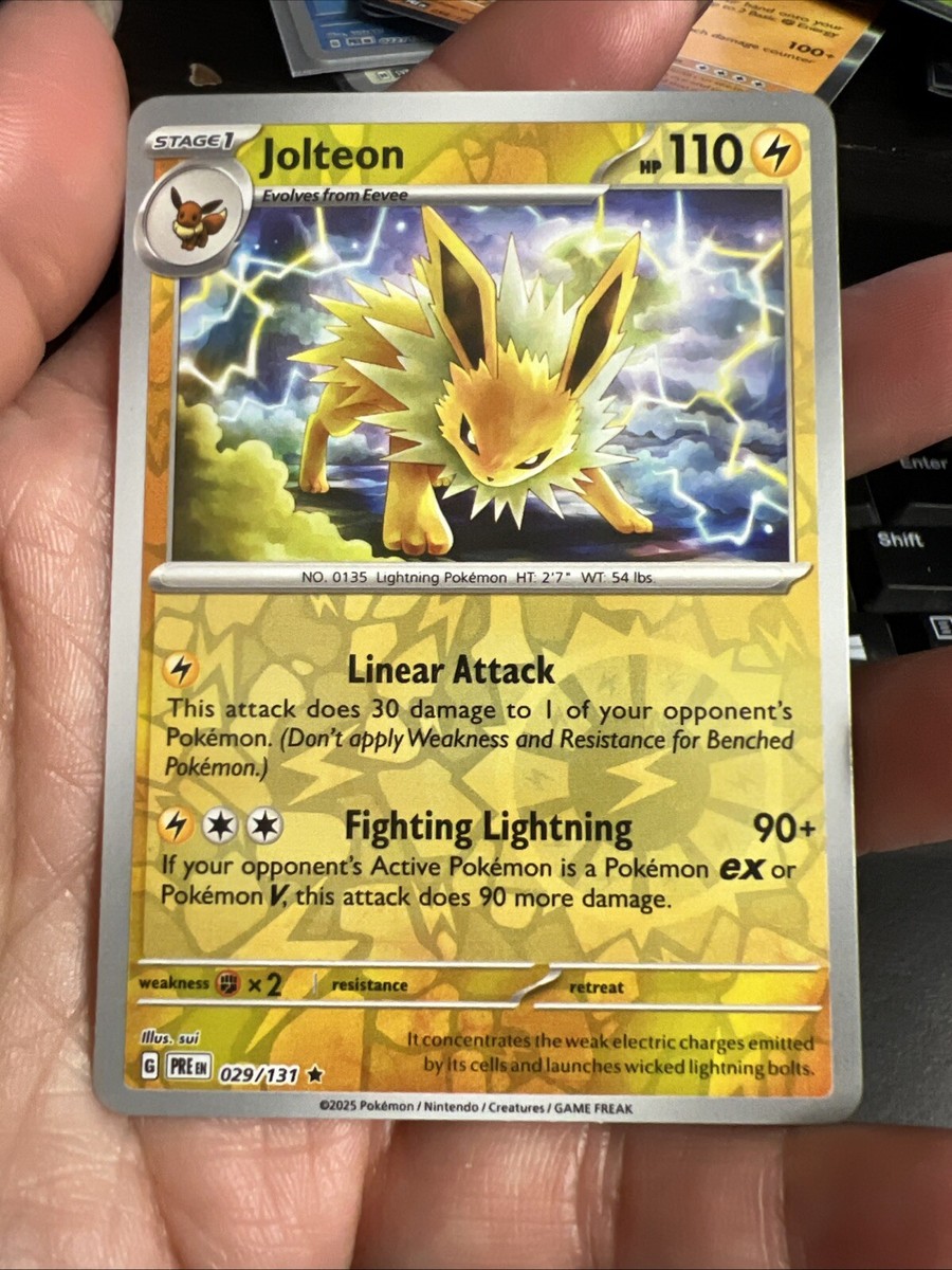 英語版初期　ポケモンカード　Jolteon holo 4/64 Jolteon 1st Edition Jungle Foil Holo # 4/64 Holographic LP
