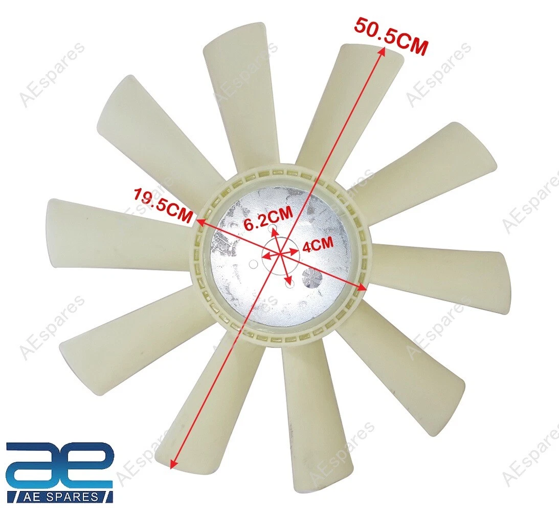 FITS JCB BACKHOE 20" COOLING FAN WITH 10 BLADE FOR PERKINS ENGINE 262/36800 view 2