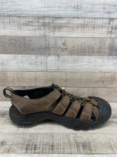KEEN Newport Brown Bison Hiking Sport Water Leather Sandals Men’s sz 10 - Picture 6 of 9