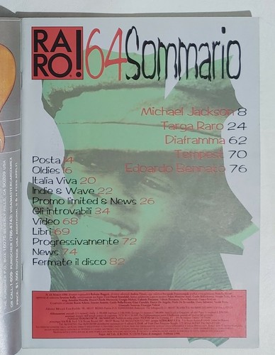 03233 Rivista 1996 - RARO! n. 64 - Michael Jackson / Bennato / Tempest - Picture 2 of 5