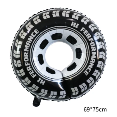 Tyre Balloon F1 Car Racing Birthday Party Go Kart Race Garage Decoration Large