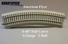 LIONEL AMERICAN FLYER FASTRACK R20 CURVE S GAUGE AF 2 rail 40" train 6-49853 NEW