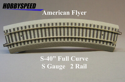 LIONEL AMERICAN FLYER FASTRACK R20 CURVE S GAUGE AF 2 rail 40'' train 6-49853 NEW