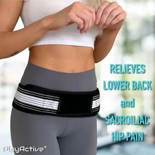 New SI Sacroiliac Lower Back Support Brace Play Active Joint Hip Belt for Unisex