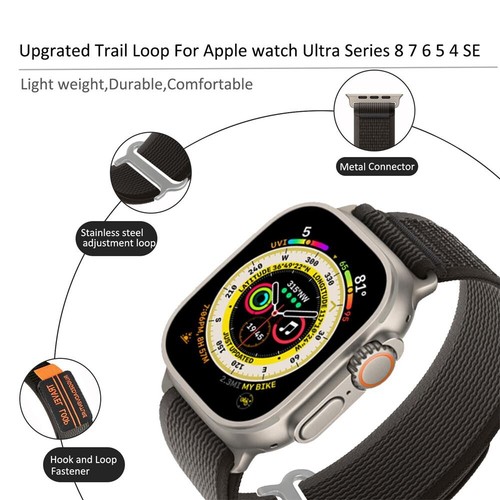 🔥ARMBAND Nylon Loop🔥für apple watch Series 10 9 8 7 6 5 4 3 2 SE ULTRA 2 49mm - Picture 8 of 42