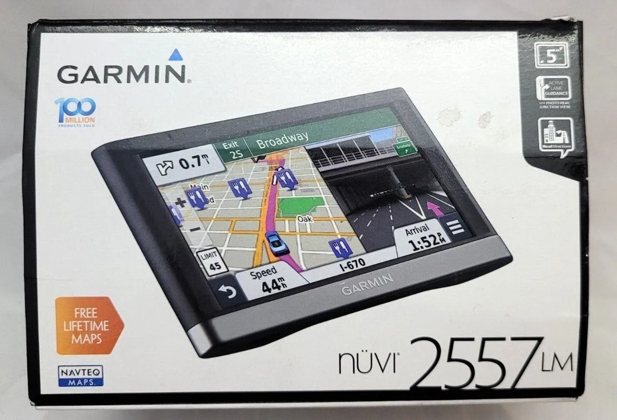 Garmin Nuvi 2557 Lm Touchscreen 5&#034; Bundle USA Canada Alaska Guid
