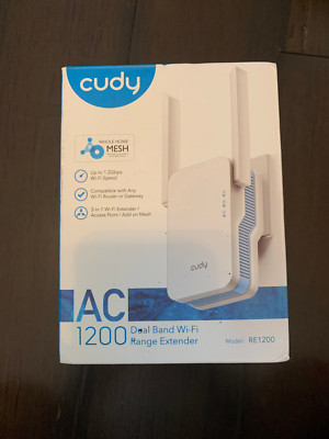 Cudy AC1200 Mesh WiFi Extender Up to 1200Mbps Dual Band WiFi Range Extender