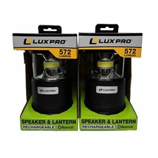 LUXPRO LP1530 Rechargeable Lantern with Bluetooth Speaker Lot Of 2 New In Box