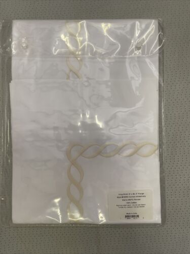 MATOUK KING SHAM - 21 X 36 - 2'' FLANGE - #HS500 - CARMEN WHITE/IVORY - Picture 2 of 7