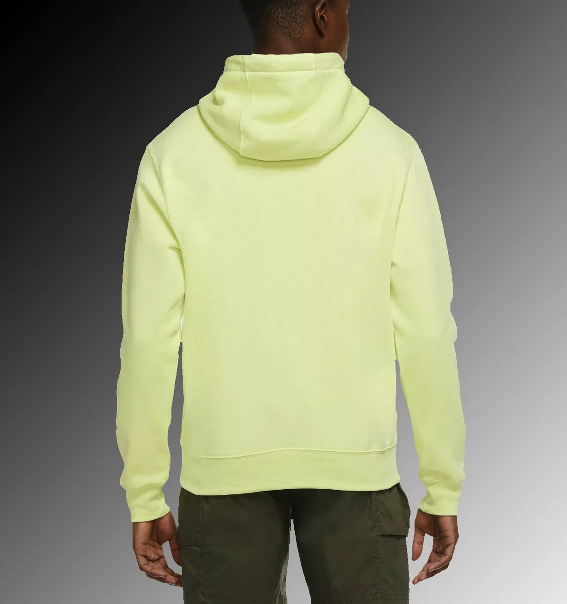 Nike Sportswear Fleece Pullover Hoodie Limelight Men Size Large XLarge