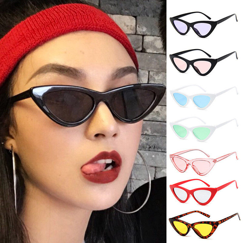 Classic Cat Eye Sunglasses Small Retro Vintage Women Fashion Shades Eyewear-image