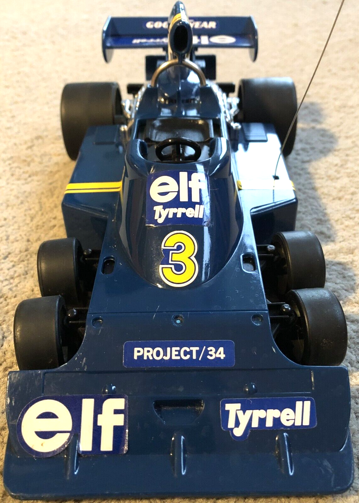 F1 Rare Classic 1976 Elf Tyrell Ford P34 Six Wheel Remote Control ...