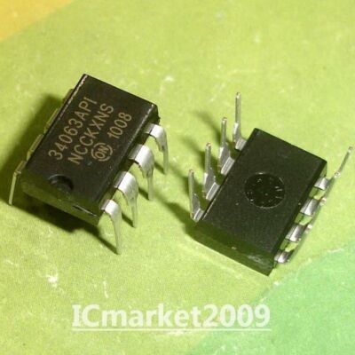 100 PCS MC34063API DIP-8 34063API MC34063AP1 34063AP1 MC34063AP / Converter #W