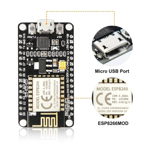3pcs ESP8266 ESP-12E Development Board WiFi WLAN Wireless Module CP2102 for N... - Bild 3 von 7