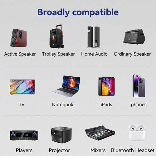 Drahtloser Bluetooth 5.3 Audiosender NFC Empfänger Stereo HiFi Adapter AUX - Afbeelding 13 van 13