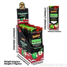 12 Pack/Box Apple Scented Cleaner - For Glass Bongs/2 Pack Glass Cleaning Wipes