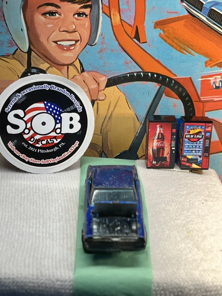 Mercury Custom Cougar 1967 Hot Wheels Redlines en muy buen estado azul fundido a presión EE. UU. Foto 2 de 4