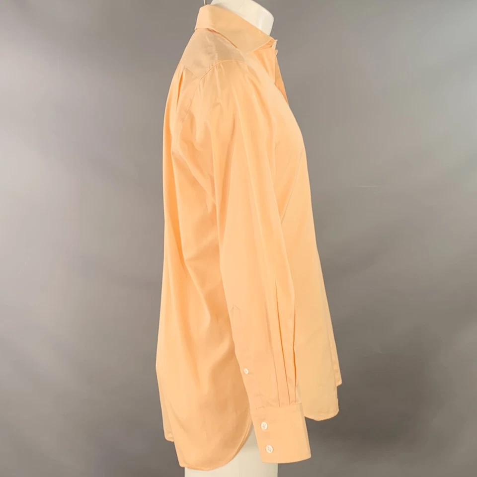 Camisa manga larga GARRICK ANDERSON talla S naranja algodón curvado recortado Foto 2 de 4