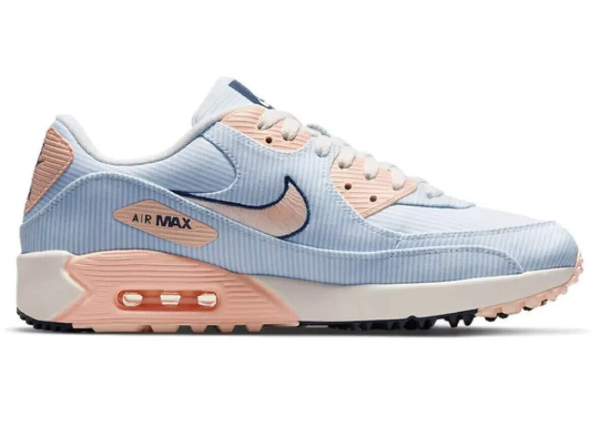 NIKE Air Max 90 NRG Seersucker Golf Shoes PGA Masters Blue NIKE Air Max 90 NRG Seersucker Golf Shoes PGA Masters Blue