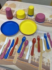 IKEA KALAS Kids 6 - Bowls / 6 - Cups / 6 - Plate / 12 PcCutlery 30pc Plastic Set