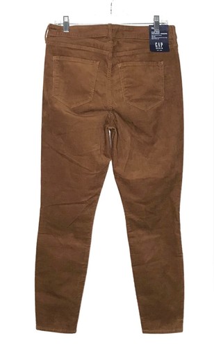GAP Corduroy Universal Legging Womens 10/30R Super Stretch High Rise Brown - Picture 6 of 13