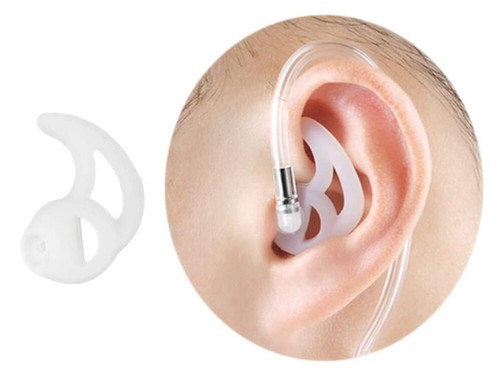 Two-Way Radio Ear Mold Replacing Earpiece Inserts For Acoustic Coil Tube-2 Pairs - Zdjęcie 3 z 8