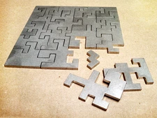 Laser Cut Solid Stainless Steel Puzzle