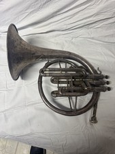 Vintage Varsity Silver Single mellophone 1920s