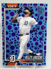 2026 Topps Series 1 Easter Purple Polka Dots Purple Blue SP Riley Green Tigers
