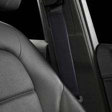 Leather seat Belt Cover pad, car Seatbelt Covers Strap Shoulder Cushion Black