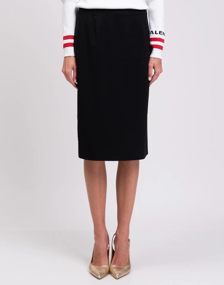 RRP €1315 VALENTINO Straight Skirt IT 40 / S Wool Blend Silk Lined Made in Italy - Image 3 of 4