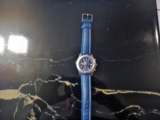 BULOVA Chrono 3 ATM, vintage, 40 cm, blaues Z...