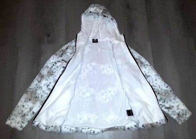 New Balance レオパード柄 フルジップ フード ジャケット パーカー New Balance Faux Fur Plush Leopard Print Zip Up Hoodie Jacket