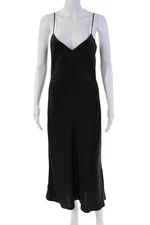 DANNIJO Womens Midi Slip Dress - Noir Size S