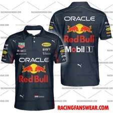 Max Verstappen Formula One Racing 2022 Red Bull Uniform Apparel Clothes Hawaiian