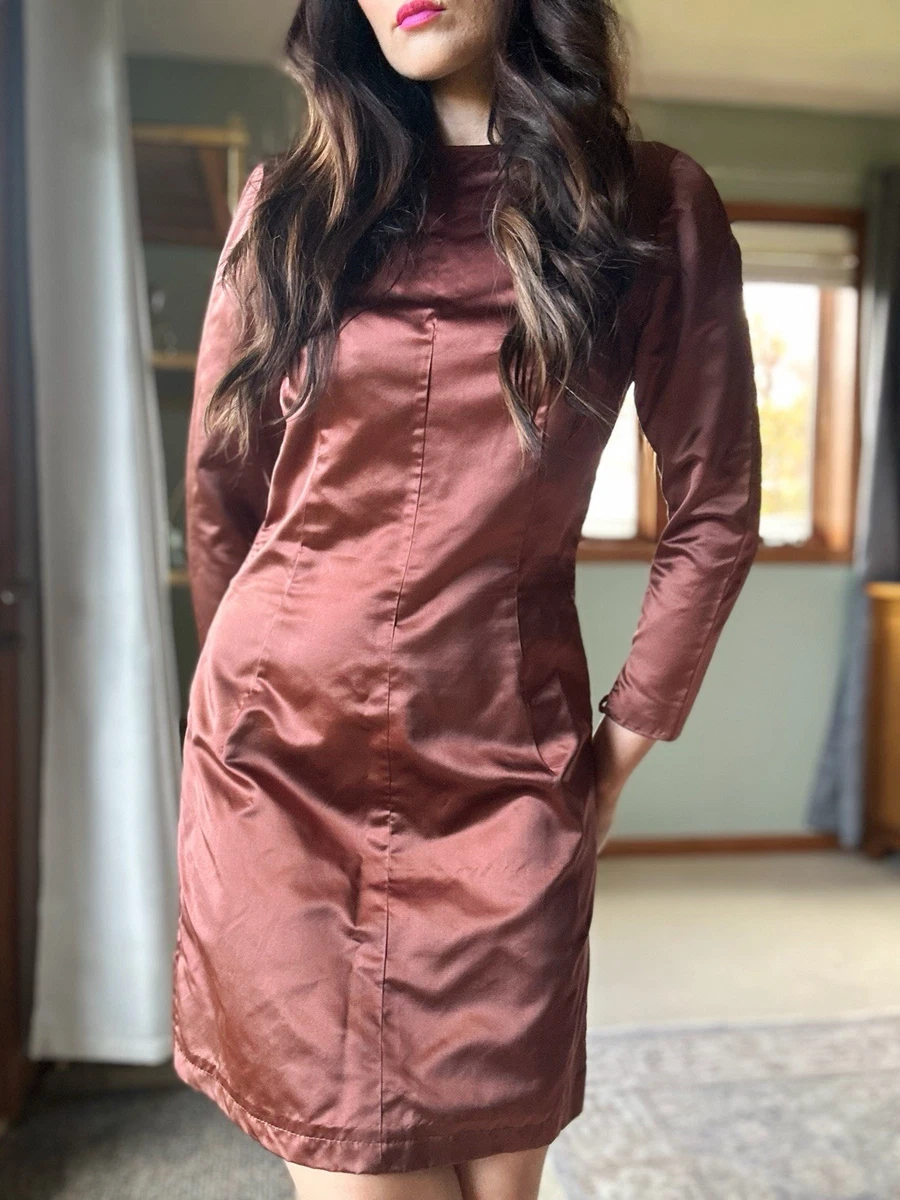 Satin Cocktail Wiggle/Pencil Vintage Dresses for Women for sale | eBay