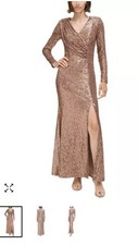 Eliza J Gold Formal Dress, Size 8