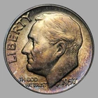 BU 1957 Roosevelt Dime With Very Pretty Toning *SKT*